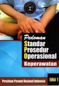 Pedoman standar prosedur operasional keperawatan edisi 1