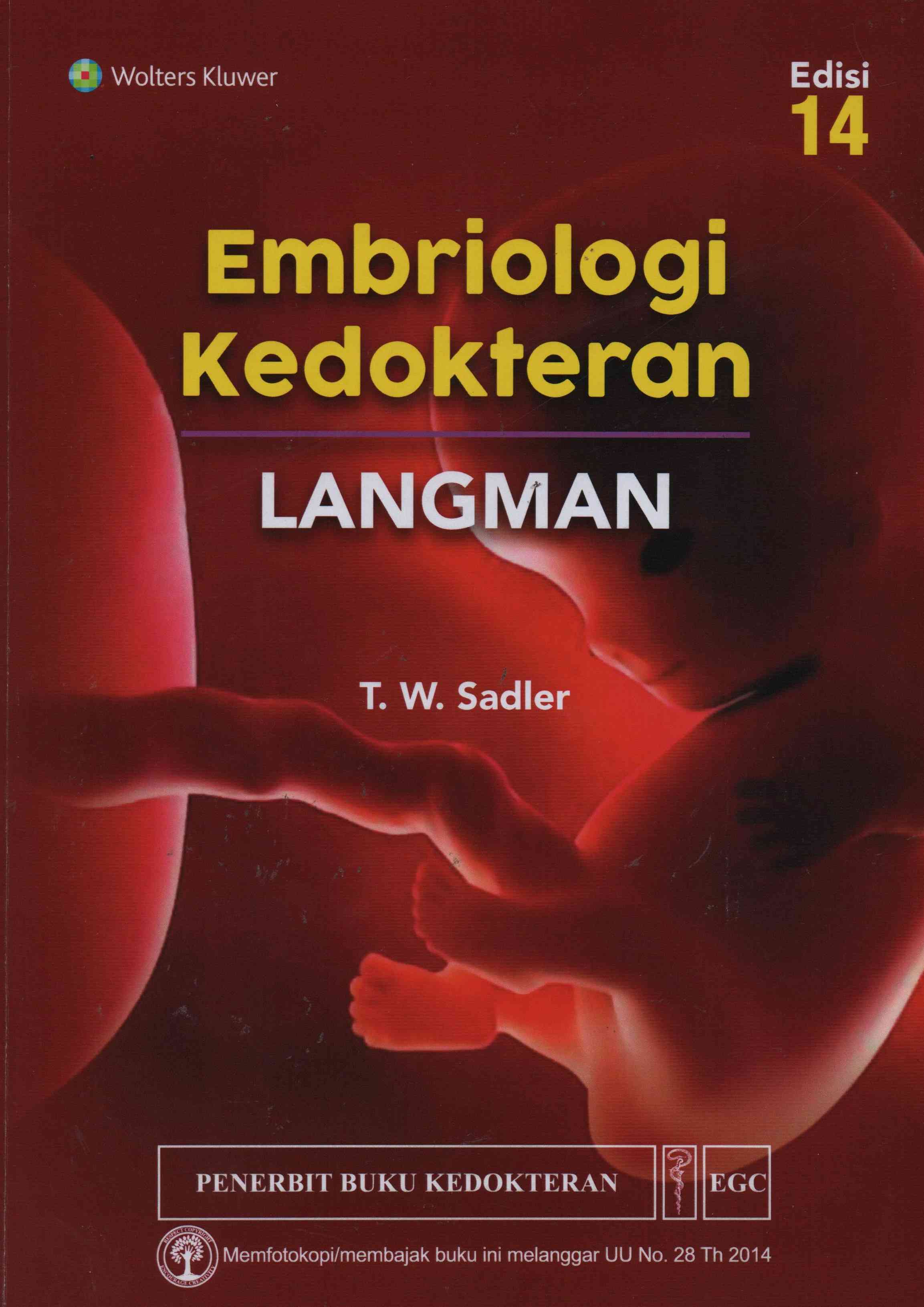 EMBRIOLOGI Kedokteran Langman Ed.14