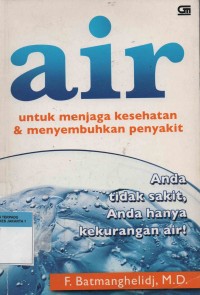 Air : Untuk menjaga kesehatan & menyembuhkan penyakit