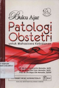 Buku Ajar Patologi Obstetri untuk mahasiswa kebidanan