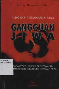 Pedoman penanganan pada gangguan jiwa : manajemen,proses keperawatan dan hubungan terapeutik perawat - klien