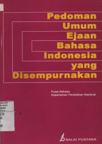 Pedoman Umum Ejaan Bahasa Indonesia yang Disempurnakan