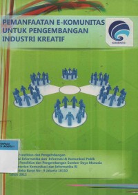 Pemanfaatan E-Komunitas untuk Pengembangan Industri Kreatif