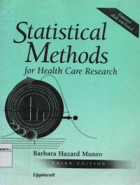 Statistical methods for health care research