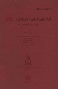 Buku Ajar I Tumbuh Kembang Anak Dan Remaja