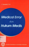 Medical Error dan Hukum Medis